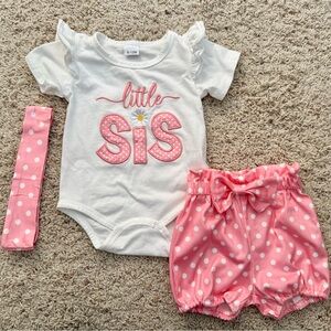 Little Sis Pink Outfit Set